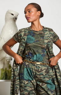 Lolly Tee - Camo/Rose