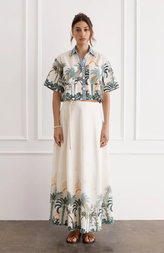 Oasis Gia Maxi Skirt - Multi