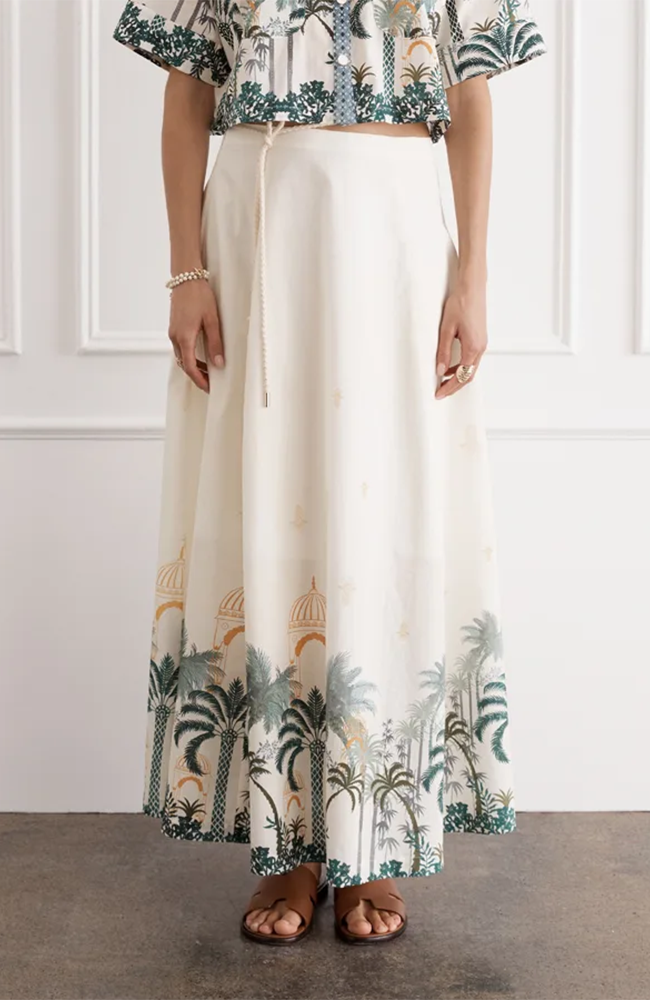 Oasis Gia Maxi Skirt - Multi