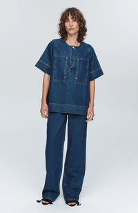 Patch Pocket Shirt - Washed Indigo
