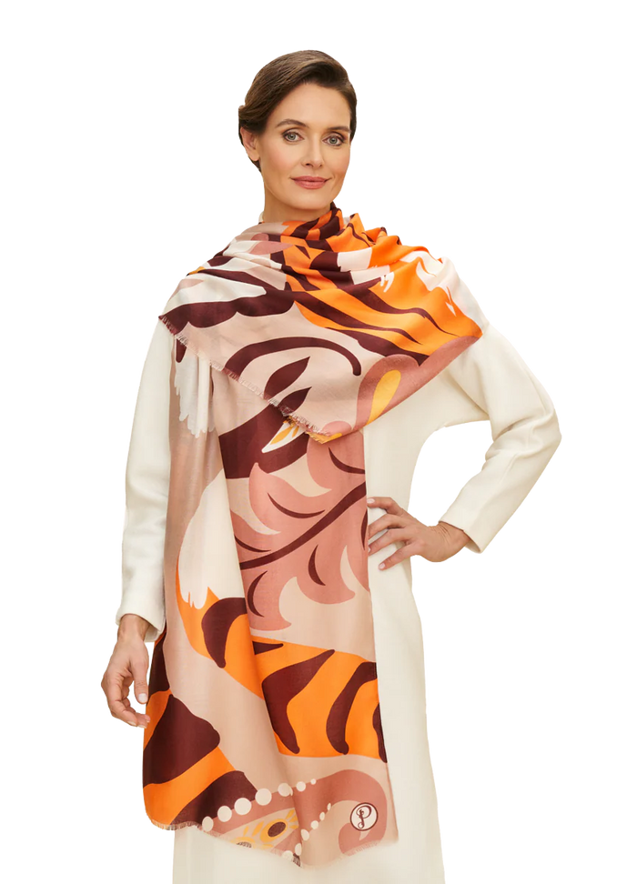 Print Scarf - Thrill of the Tiger