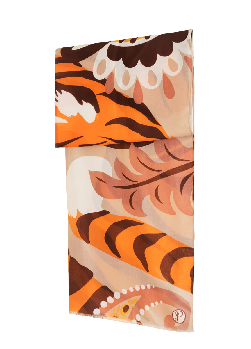 Print Scarf - Thrill of the Tiger