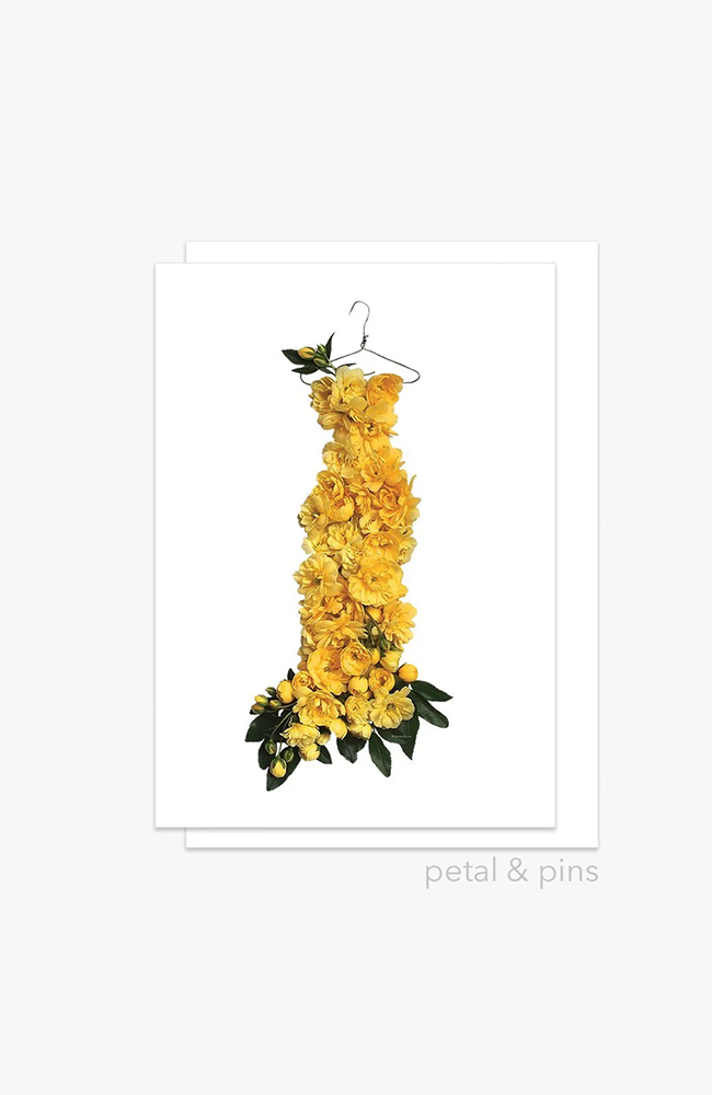 Banksia Rose Dress Greeting Card
