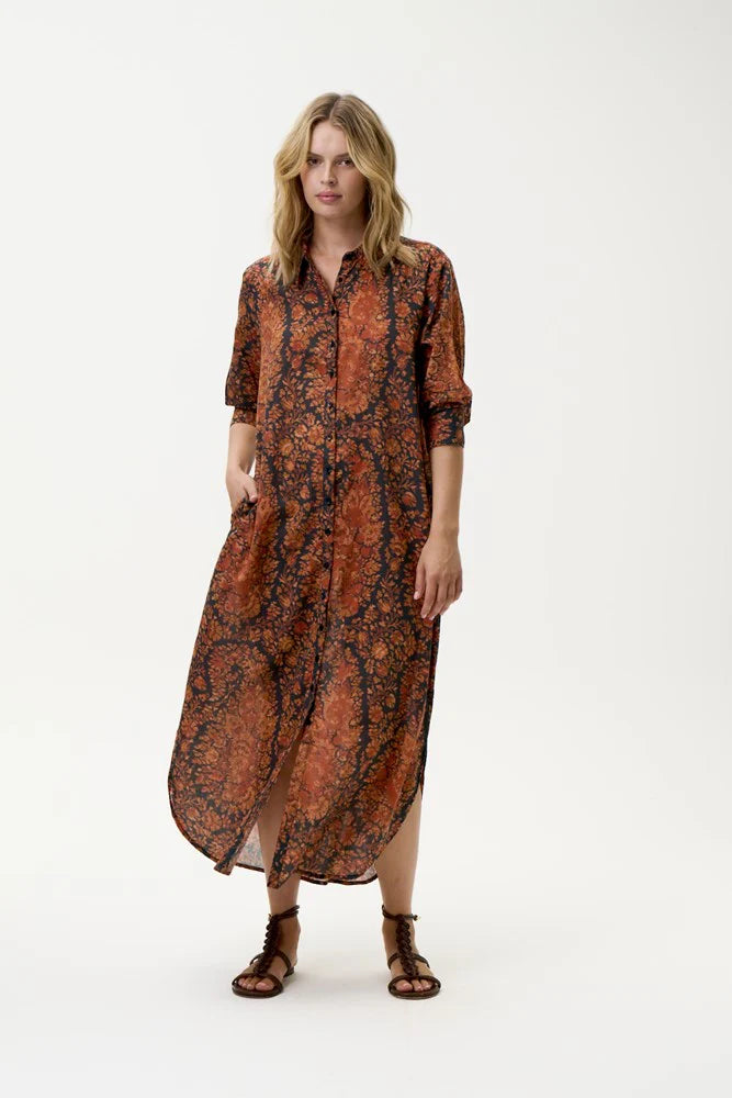 Daisy Dress-Salina/Cotton - Topaz