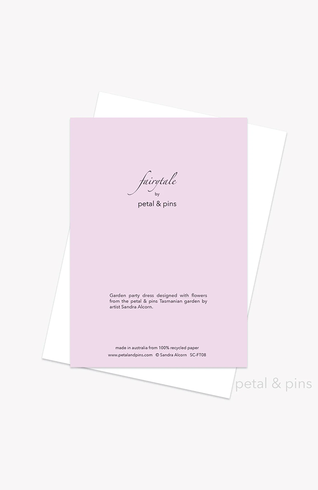 Garden Party Dress Floral Greeting Card