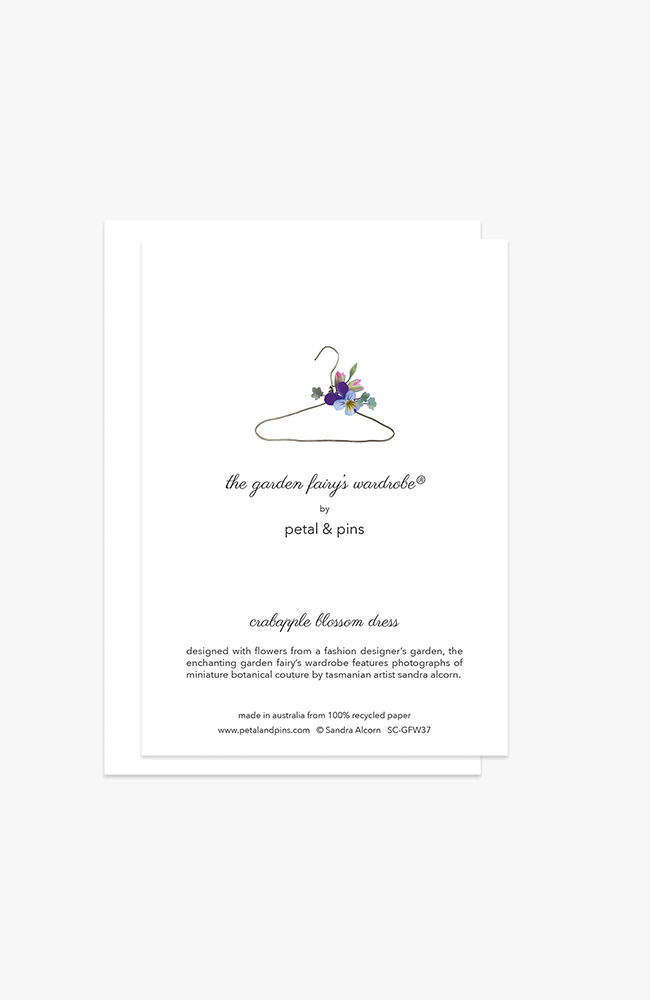 Crabapple Blossom Dress Greeting Card