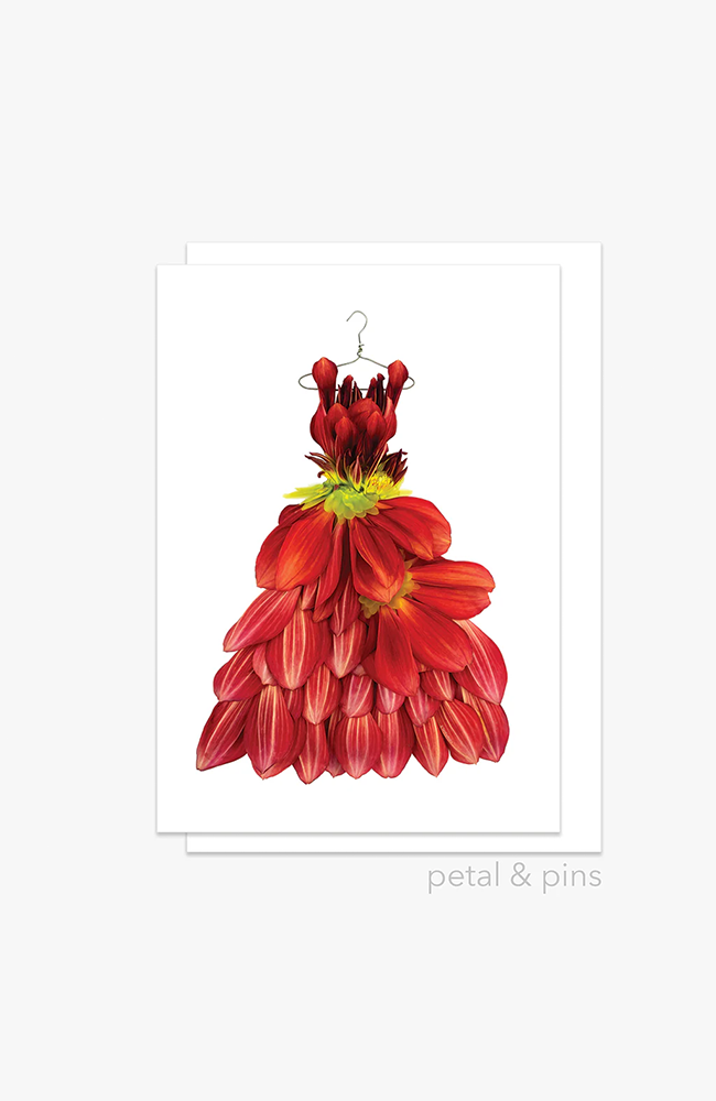 Dahlia Dress Greeting Card