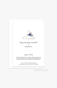 Rouge Rose Dress Greeting Card