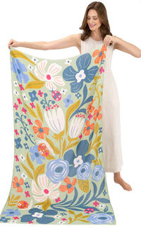 Print Scarf - Garden Friends in Wild Flowers