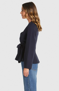 Tiny Dancer Wrap Cardi - Navy