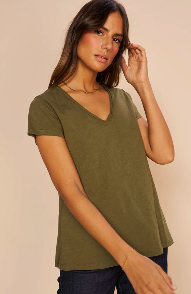 Tulli V-SS Everyday Tee - Burnt Olive