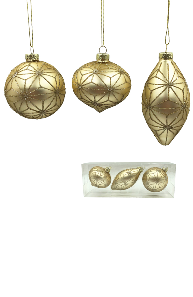 Glass Bauble Champagne