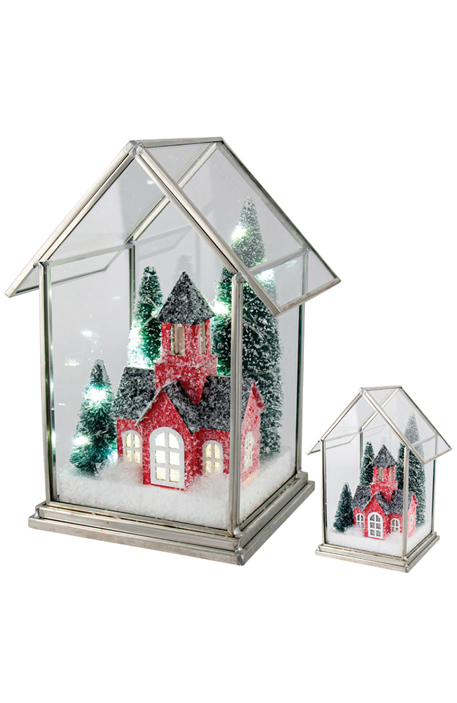 Red Chalet w/ LED SML