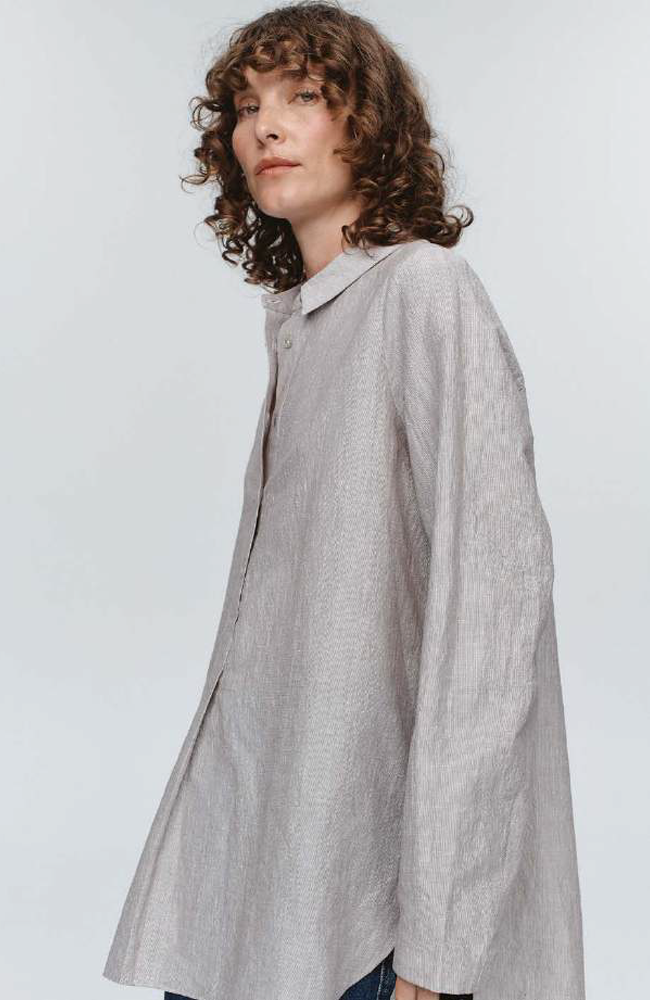 Tab Shirt - Chocolate Stripe