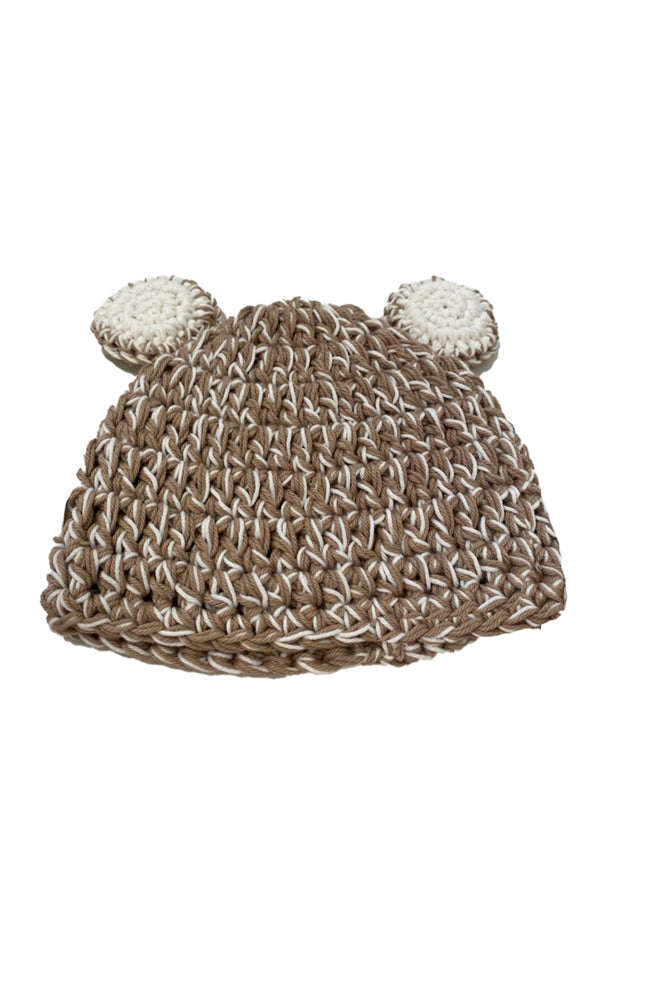 Crochet Bear Hat 0-6months - 5 Colours
