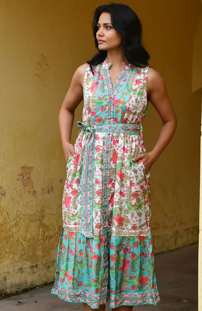 Hummingbird Sundress - Green