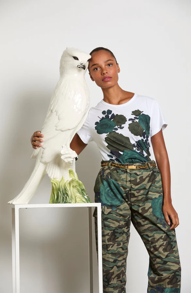 Lolly Tee - White/Rose
