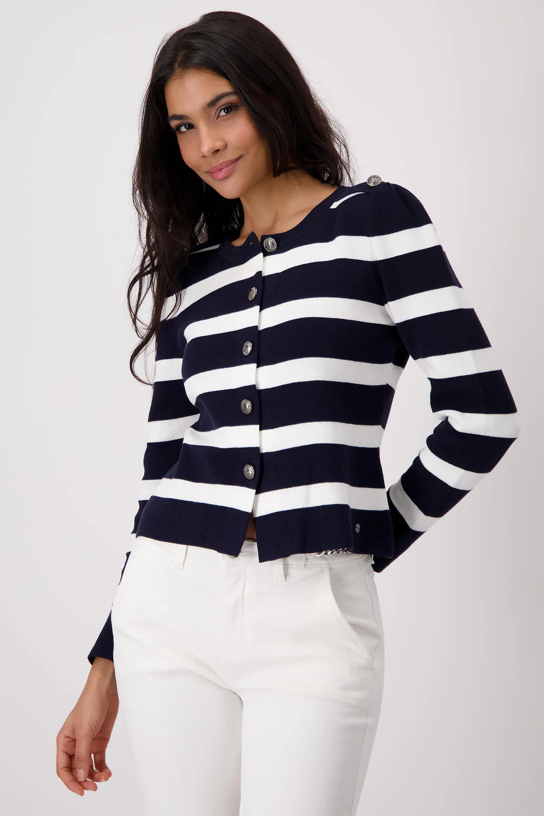 Jacket Cardigan Stripes - Deep Ocean