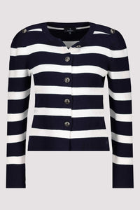 Jacket Cardigan Stripes - Deep Ocean