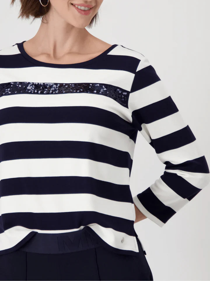 Basic Shirt Striped Jewelry - Deep Ocean