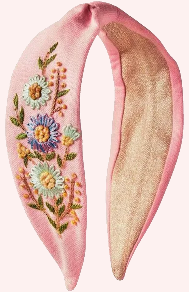 Embroidered Headband - Perfect Posie Petal