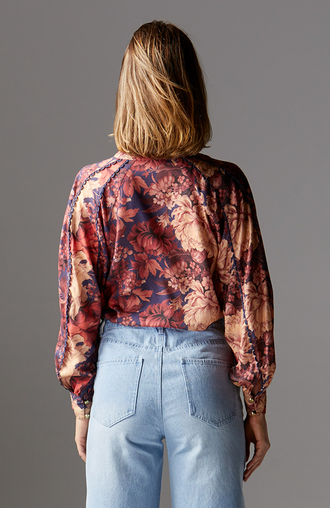 Berry Kiss Blouse - Floral