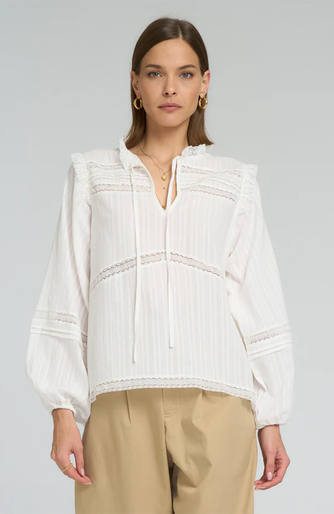 Azalea Lace Top - White