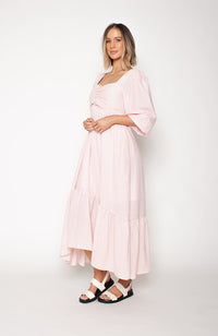 Sweetheart Midi Dress - Rose Gingham
