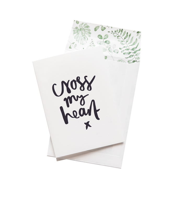Cross My Heart Card