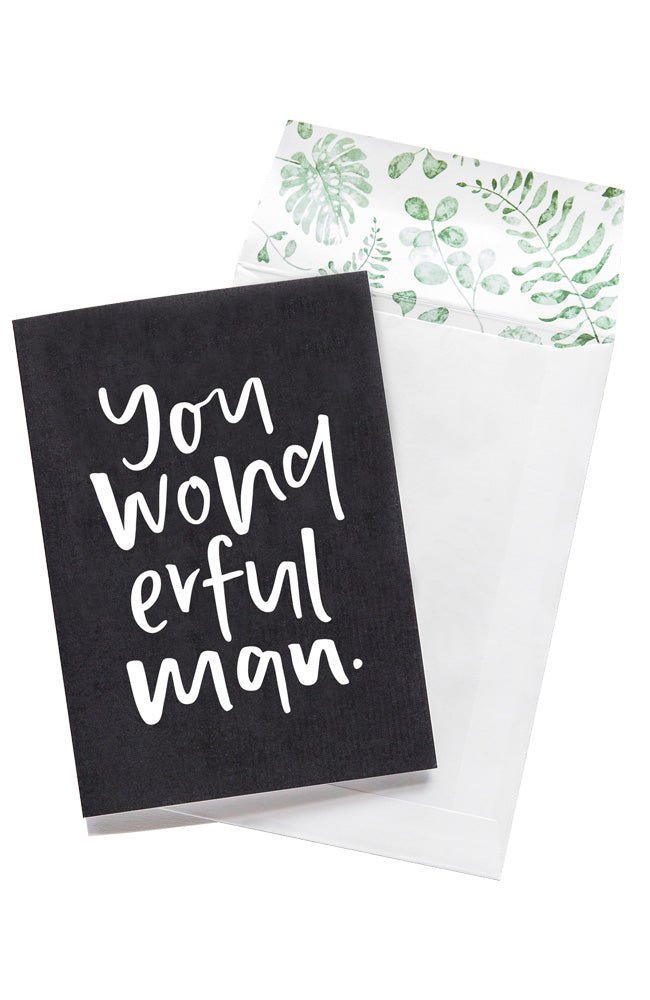 You Wonderful Man Card