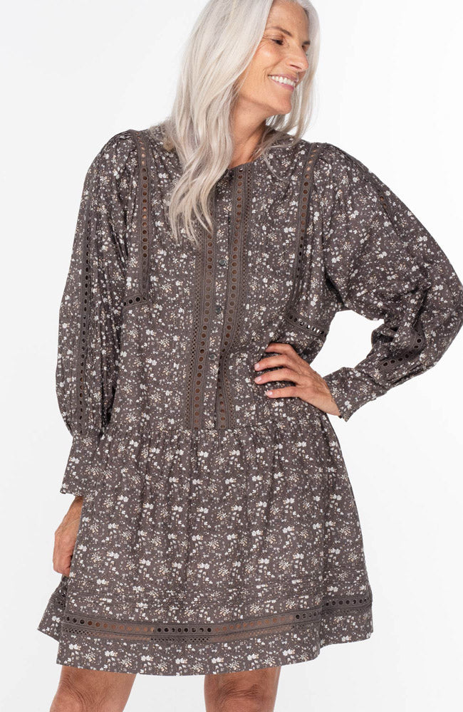 Douse Dress - Shadow Floral