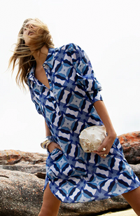 Middy Gilli - Floreat Blue Ikat