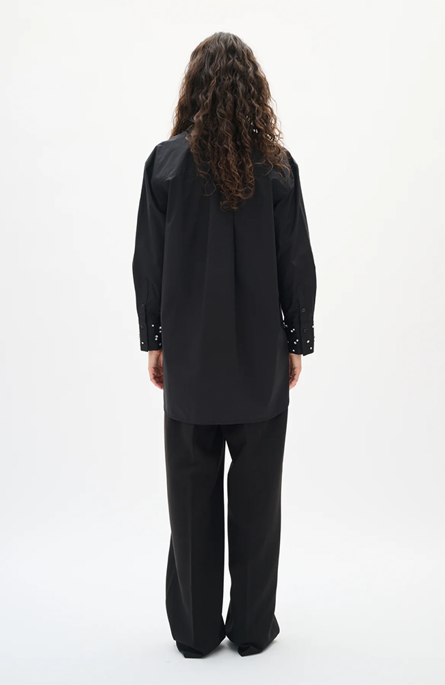 Dallas Sequin Shirt - Black