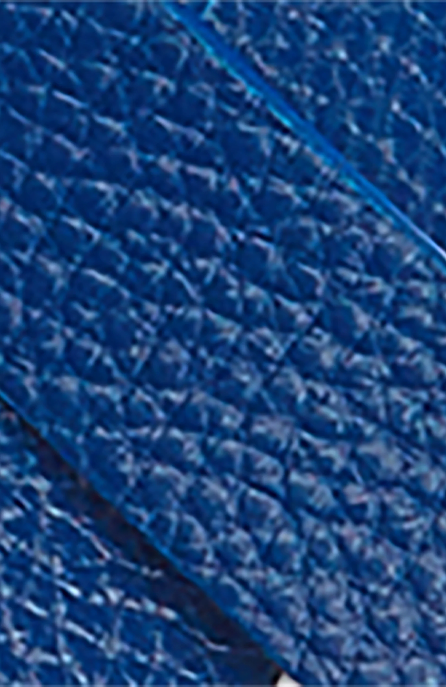 Rhodonite Leather Belt - Blue