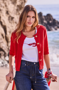 R/N Jacket Cardigan Buttons - Red