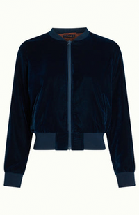 Bessie Bomber Velvet Jacket - Gamine