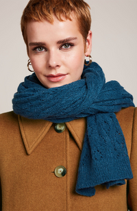 Ajour Scarf - Storm Blue
