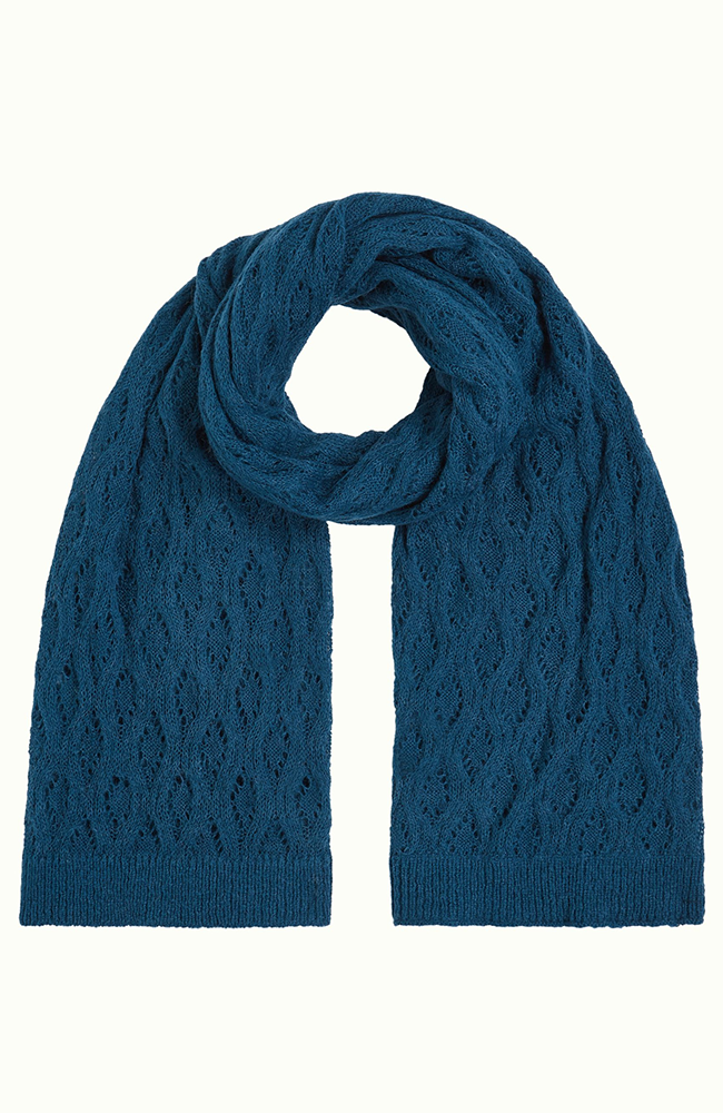 Ajour Scarf - Storm Blue
