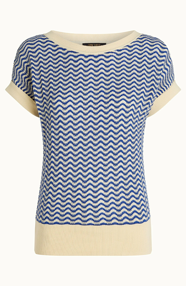 Boatneck Top - Bluing Tide