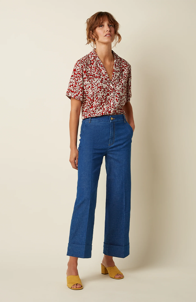 Lisa Culotte Chambray - Denim Blue