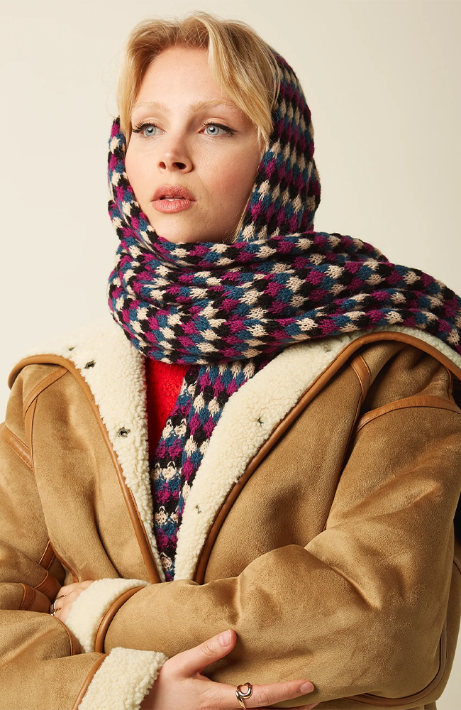 Scarf Flora - Black