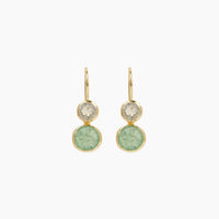 Posy Earrings - Green Aventurine