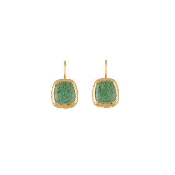 Muse Earrings - Green Aventurine