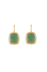 Muse Earrings - Green Aventurine