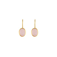 Glaze Earrings - Rose Quartz