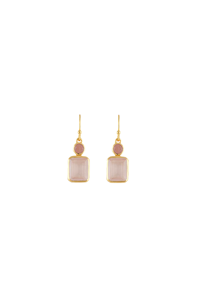 Rosie Earring - Guava Quartz