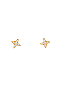 Shine Stud Earrings - Gold