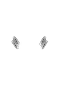 Leni Stud Earrings - Silver