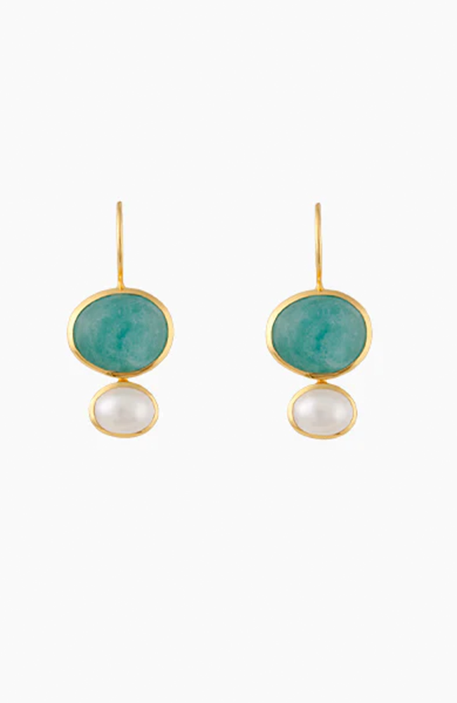Cubism Earrings - Amazonite