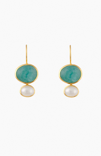 Cubism Earrings - Amazonite